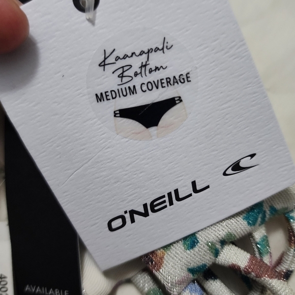 O'neill Shimmery Maggie Ditsy Kaanapali Bottom Medium Coverage Bikini Small - Picture 7 of 7